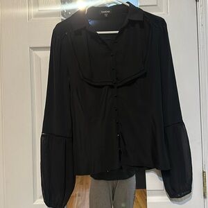 Bebe - Silk Black Blouse / Shirt / Top - Medium